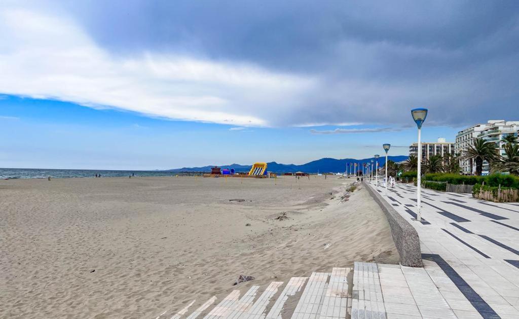 Appartement vue mer Parking privé Place Med Canet-en-Roussillon Esterno foto