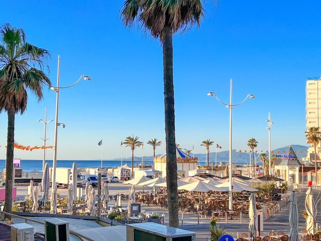 Appartement vue mer Parking privé Place Med Canet-en-Roussillon Esterno foto